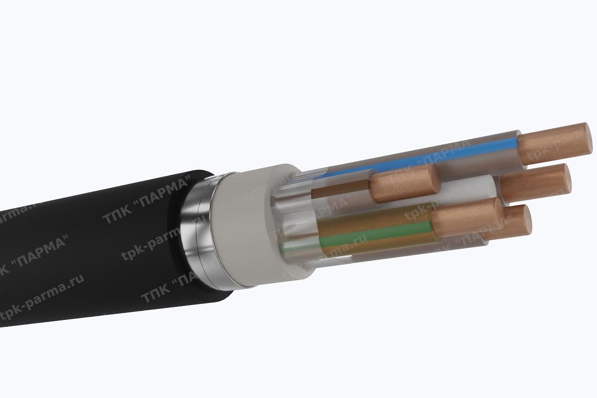 Фотография провода Кабель ПвБбШп(г) 5х4 - 1кВ