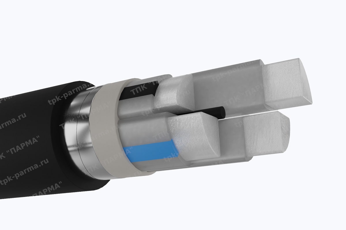 Фотография провода Кабель АПвБбШп(г) 3х240+1х70 - 1кВ